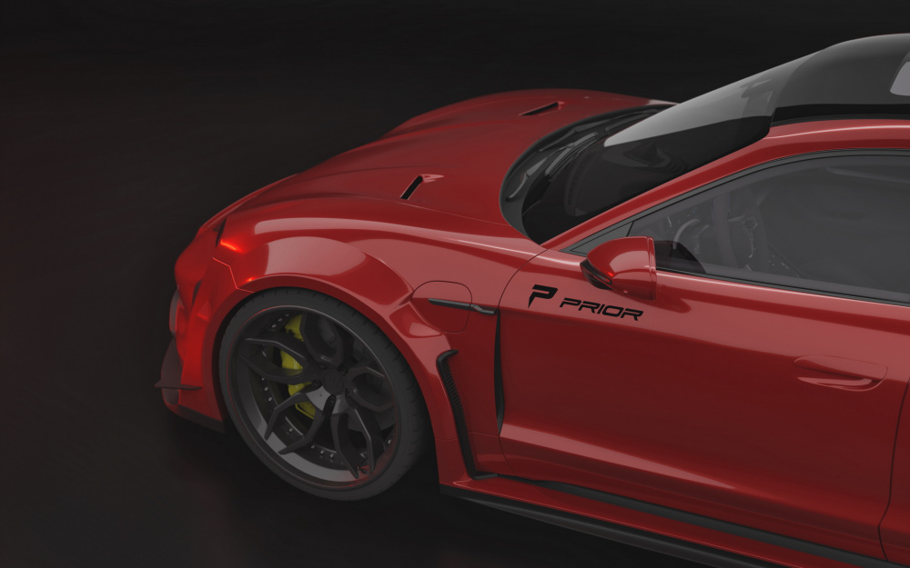 Vòm bánh xe mở rộng của Porsche Taycan Tuning Prior Design