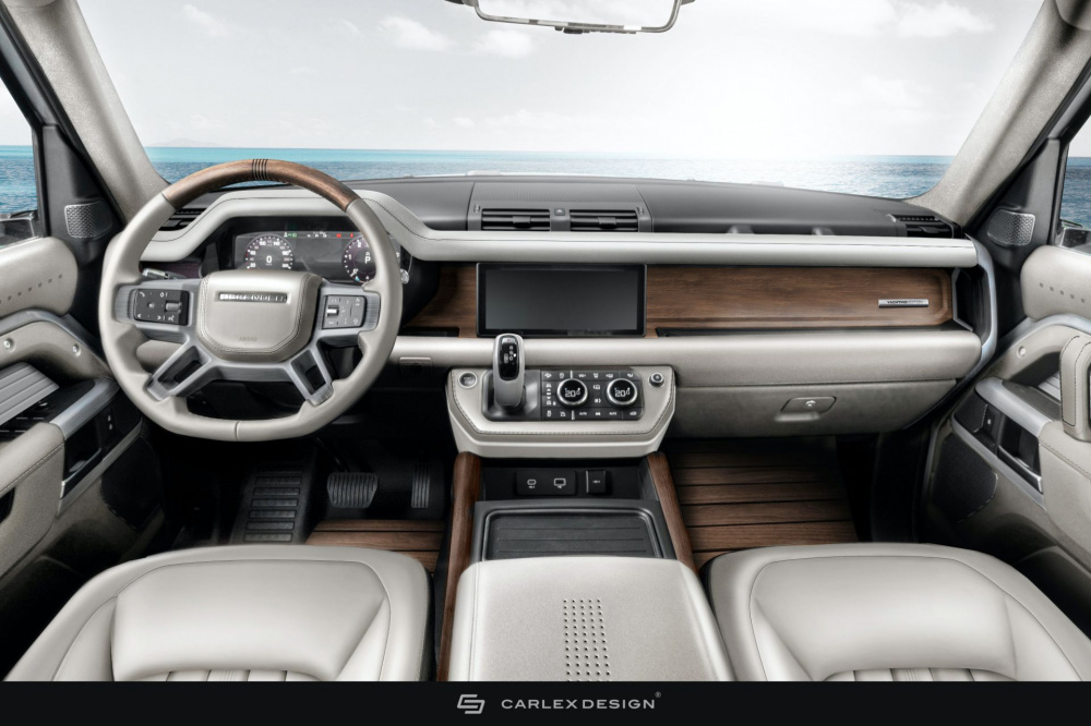 Hàng ghế trước của Land Rover Defender Yachting Edition