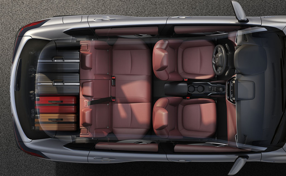Hàng ghế trước của xe Toyota Cross