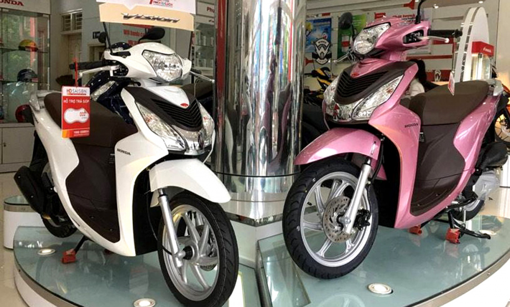 Vision tiếp tục là mẫu xe tay ga bán chạy của Hoanda