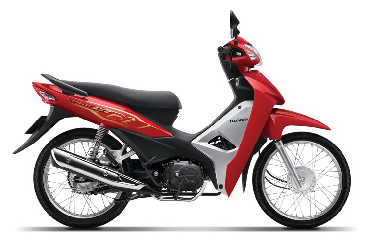 Wave Alpha 110cc phiên bản màu đỏ đen bạc