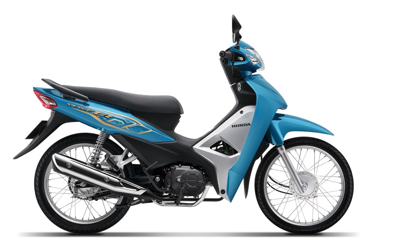 Wave Alpha 110cc phiên bản màu xanh đen bạc