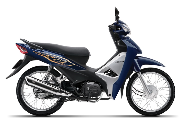 Wave Alpha 110cc phiên bản màu xanh tím than đen bạc