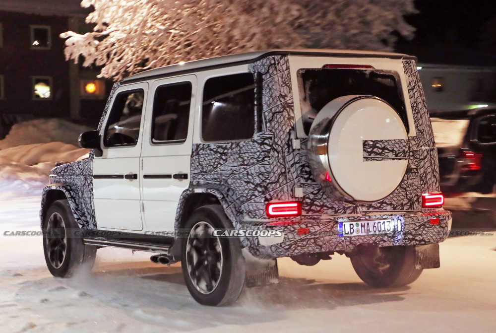 Đuôi xe Mercedes-AMG G63 phiên bản thử nghiệm mới