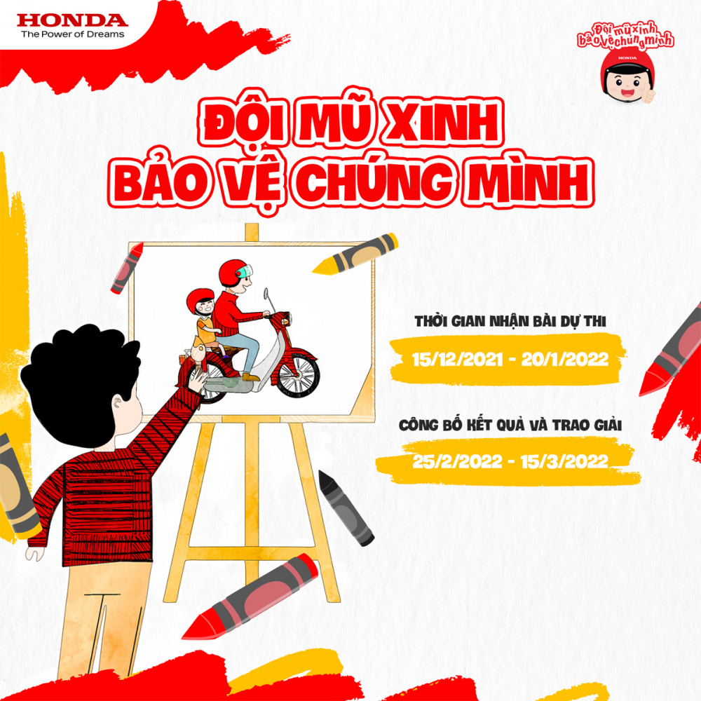 Phát động cuộc thi sáng tác tranh “Đội mũ xinh – Bảo vệ chúng mình” 