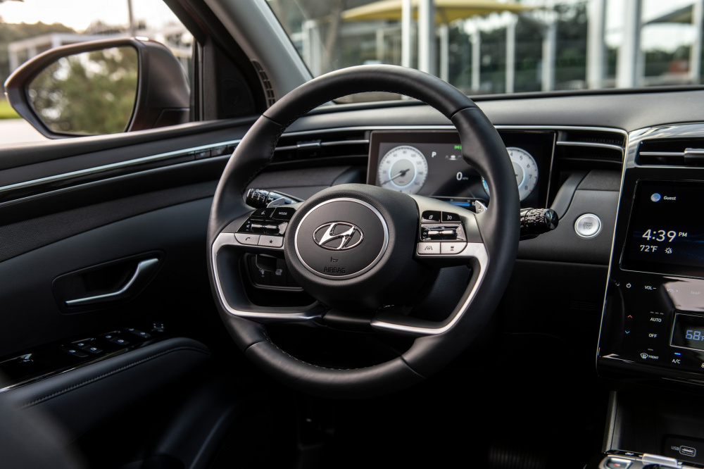 Vô lăng của xe Hyundai Tucson 2021