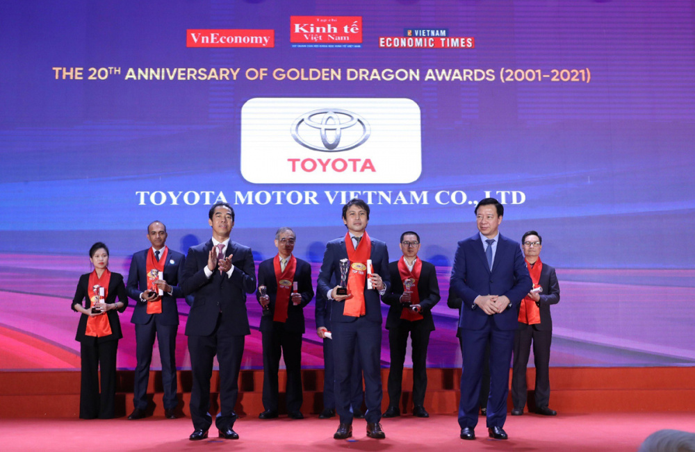 Toyota Việt Nam nhận Giải thưởng Rồng Vàng  lần thứ 20
