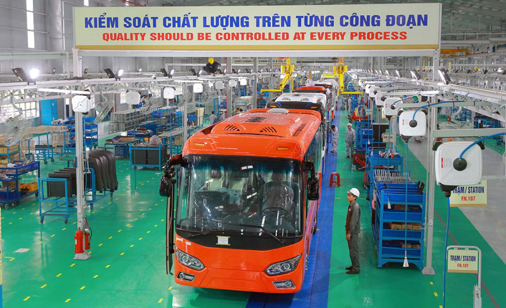 Dây chuyền xe Thaco