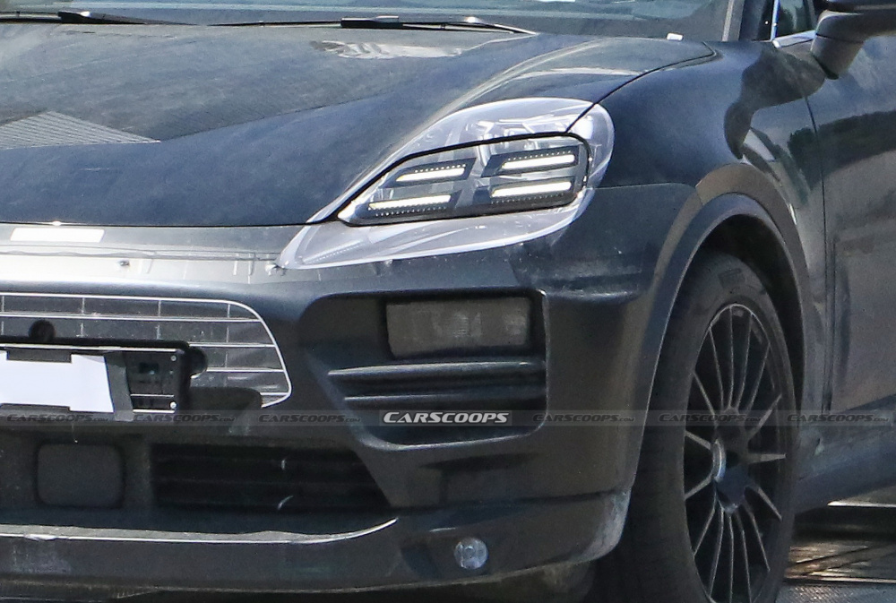 Thiết kế phần đầu xe Porsche Macan thế hệ mới