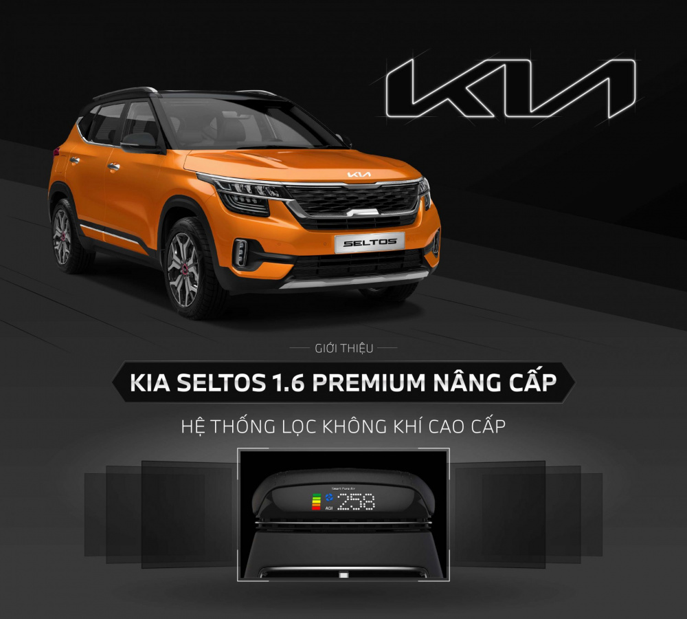 Kia Seltos nâng cấp hệ thống điều hoà và logo