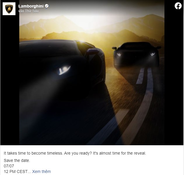 Lamborghini nhá hàng Aventador mới trước khi chính thức ra mắt vào ngày 7/7