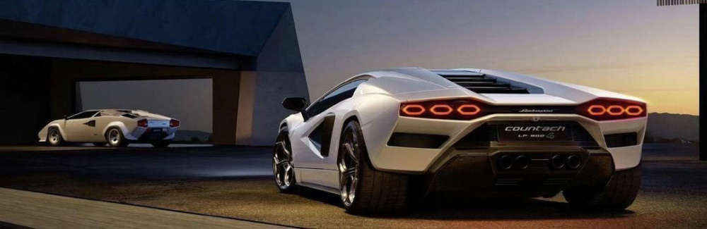 Đuôi xe của Lamborghini Countach