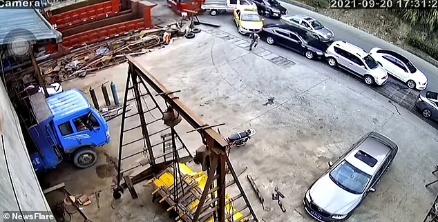 Hiện trường trước thời điểm xảy ra vụ tai nạn