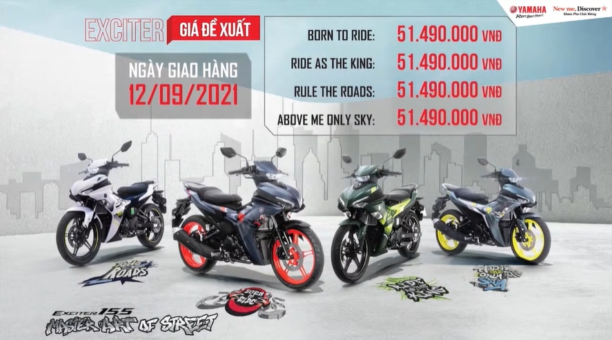 Giá lăn bánh xe Yamaha Exciter 155 VVA mới nhất