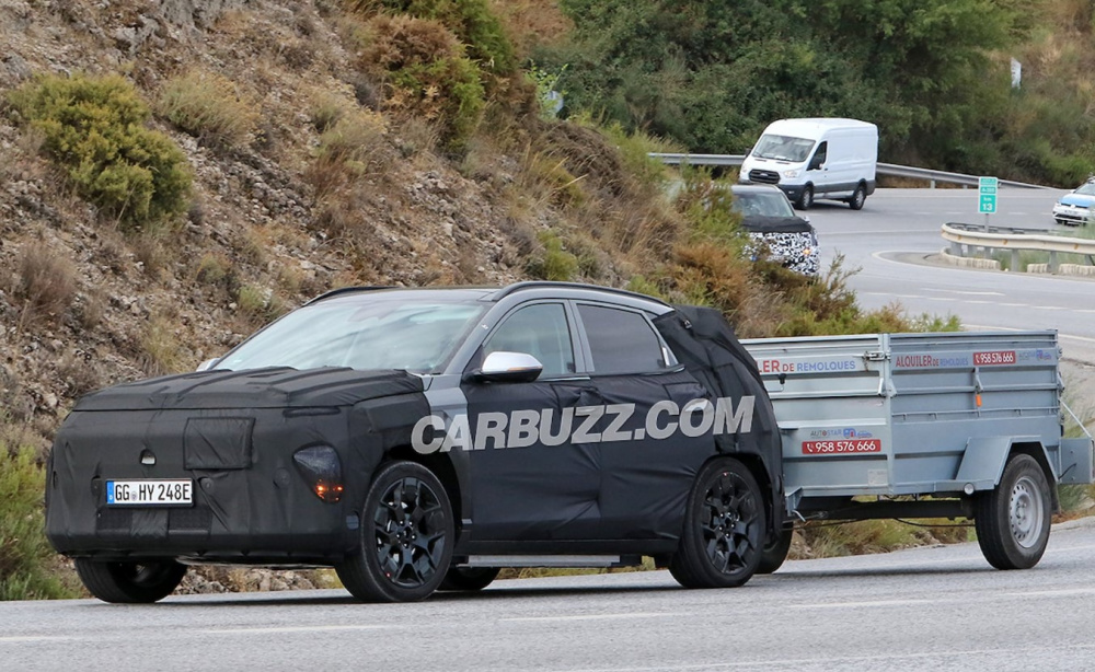 Hyundai Kona chạy điện lộ diện nội thất công nghệ cao