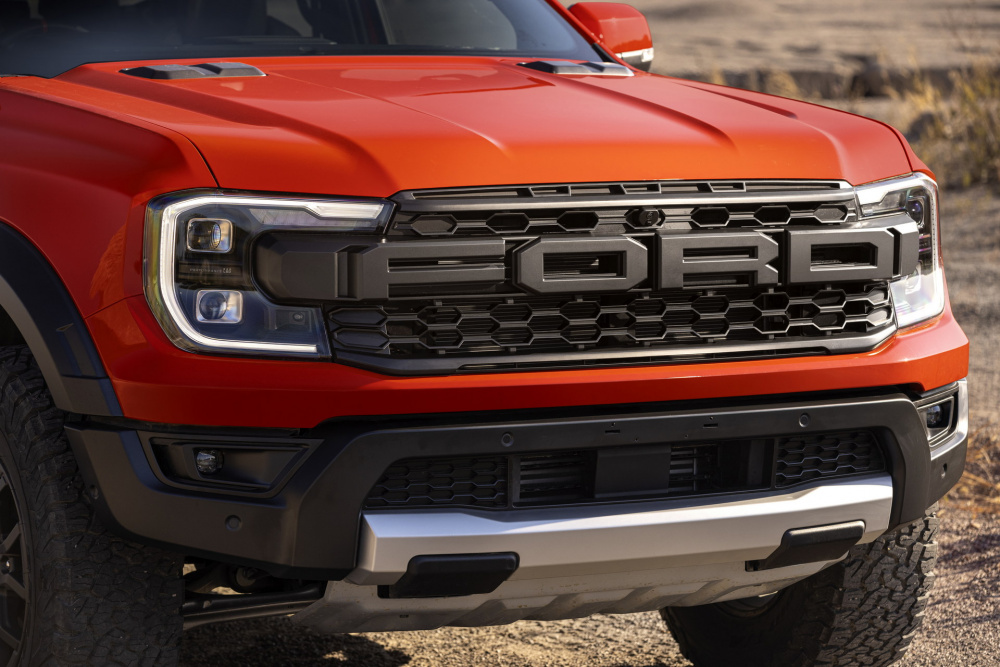 Thiết kế đầu xe Ford Ranger Raptor 2023