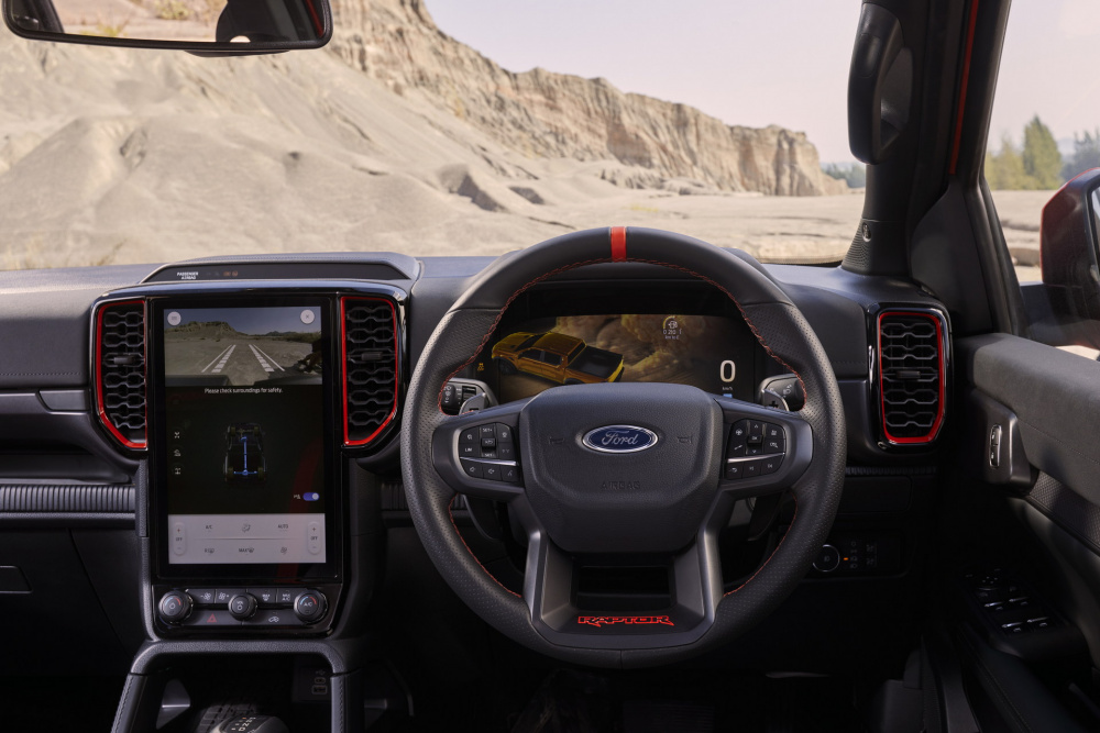 Hàng ghế trước của xe Ford Ranger Raptor 2023 
