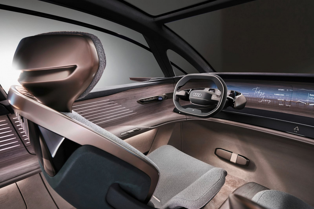 Khu vực người lái trên Audi Urbansphere concept
