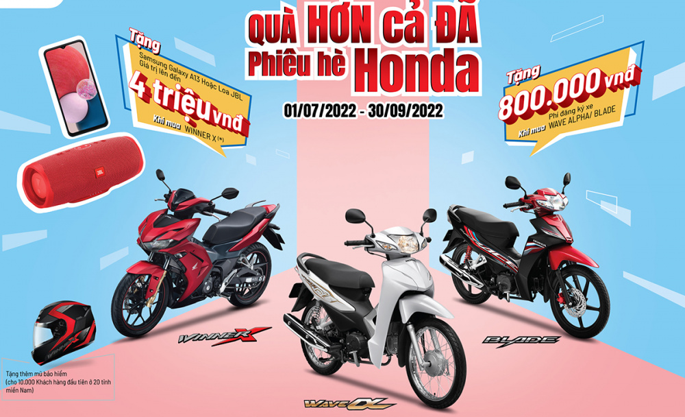 Honda Việt Nam tung khuyến mại Hè 2022