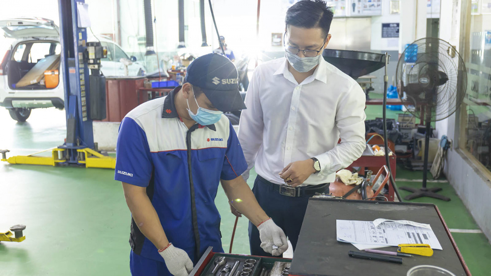 Suzuki liên tục tổ chức các khóa đào tạo nâng cao chất lượng nhân sự đạt chứng chỉ do Suzuki Nhật Bản cấp