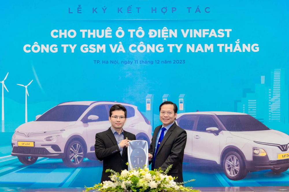 Theo thỏa thuận, Công ty Nam Thắng sẽ thuê 200 ô tô điện VinFast từ GSM để đưa vào vận hành dịch vụ taxi điện tại Kiên Giang