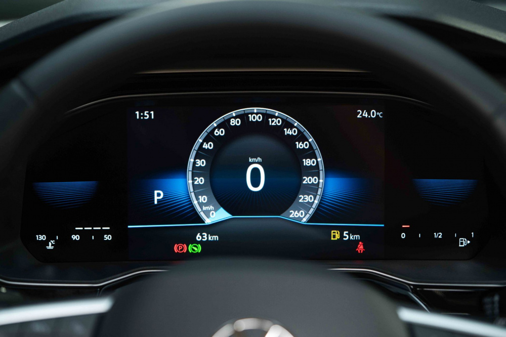 Đồng hồ hiển thị điện tử trên xe Volkswagen Virtus