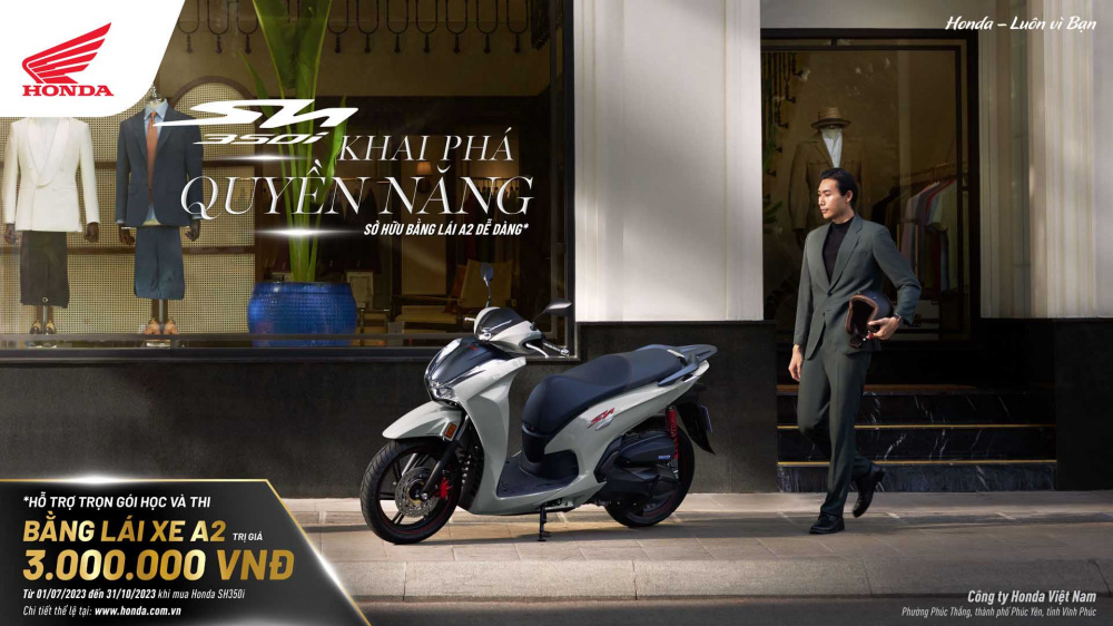 Chương trình khuyến mại khi mua xe Honda Sh350i