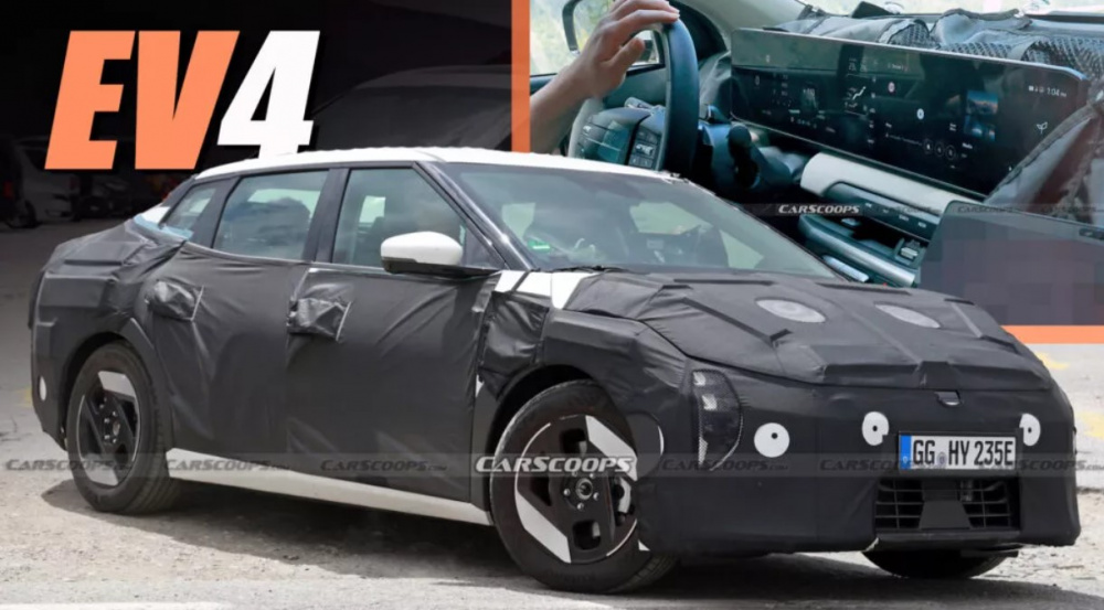 Kia EV4 lộ diện nội thất