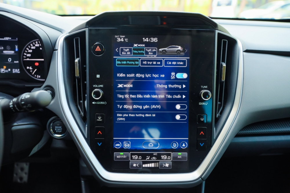 Màn hình Subaru Crosstrek