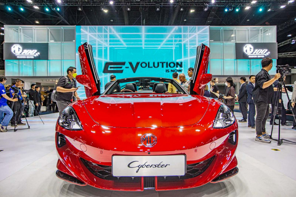 Gian hàng MG tại bangkok motorshow 2024