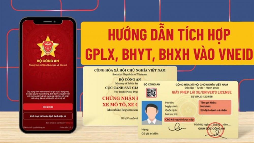 Giấy phép lái xe trên VNeID