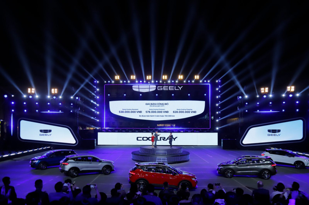 Giá bán 3 phiên bản Geely Coolray