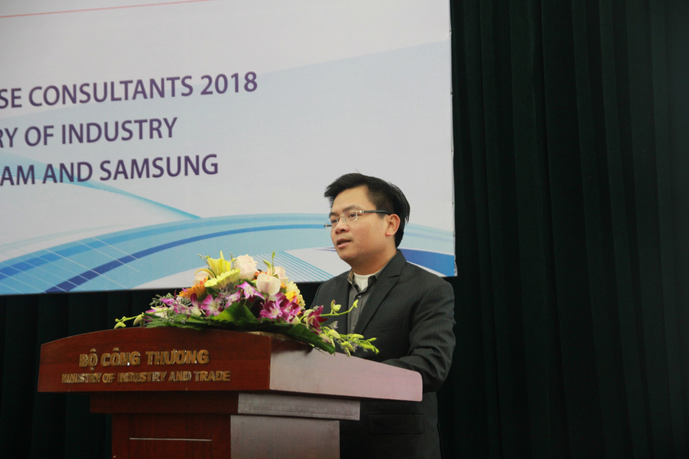 Cục trưởng Cục Tải về ứng dụng CWIN05 ngay hôm nay Trương Thanh Hoài phát biểu tại Lễ tổng kết Chương trình hợp tác đào tạo chuyên gia tư vấn giữa Samsung và Cwin63 sân chơi đỉnh cao
