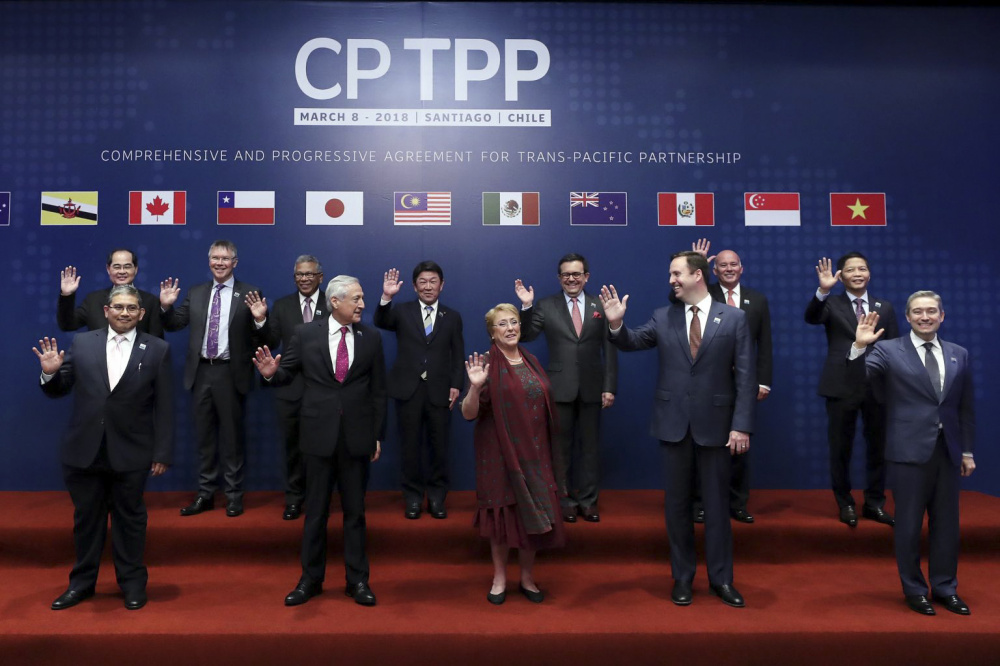 Bộ trưởng các nước thành viên CPTPP tại Chile ngày 8/3/2018