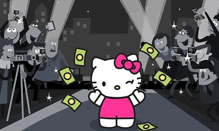 Hello Kitty - Máy in tiền thành công nhất của Sanrio. Ảnh: CNN.