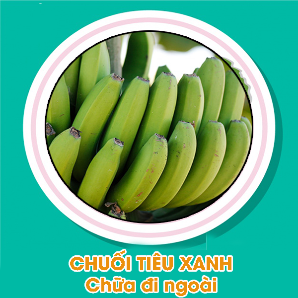 Chuối tiêu xanh chữa tiêu chảy