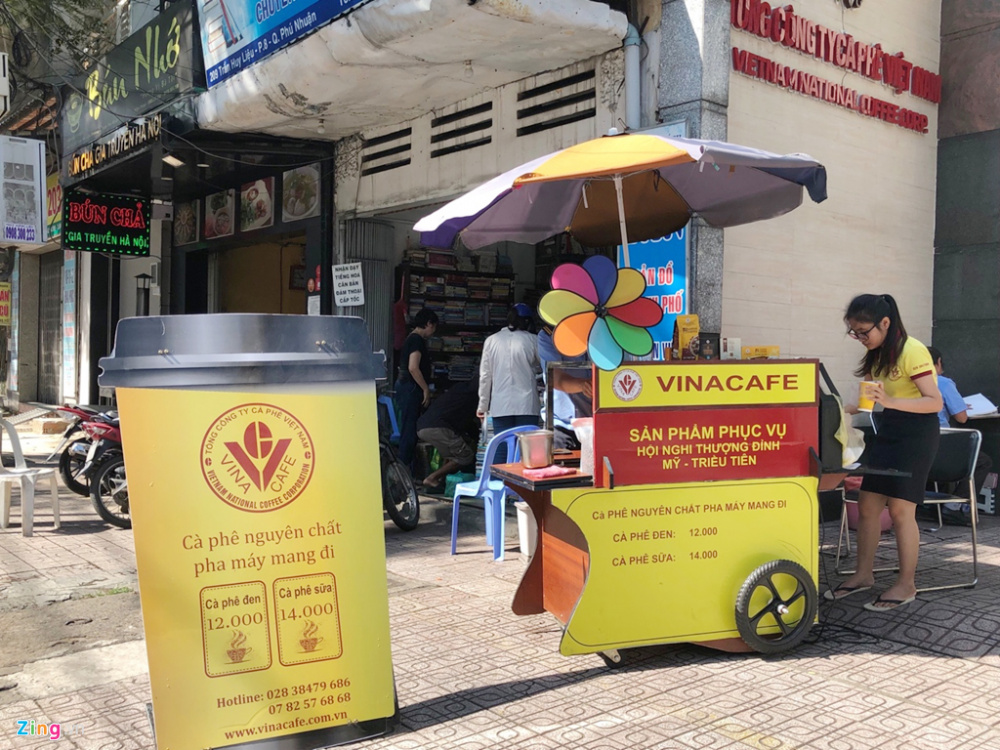 xe cà phê của Vinacafe