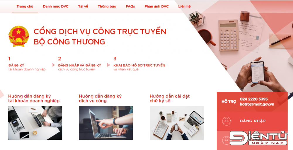 bo cong thuong trien khai dich vu cong
