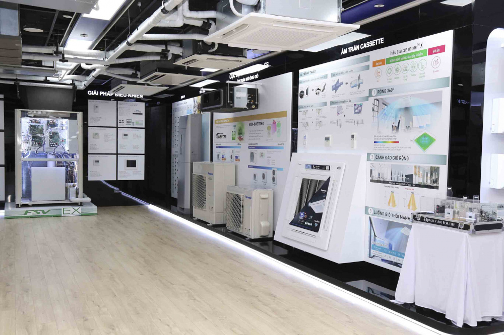 Khu vực trưng bày điều hòa thương mại Panasonic