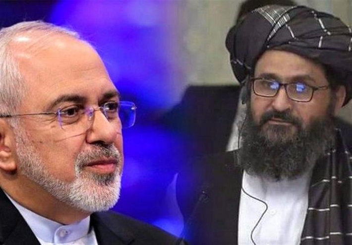 Mohammad Javad Zarif và Mullah Abdul Ghani Baradar