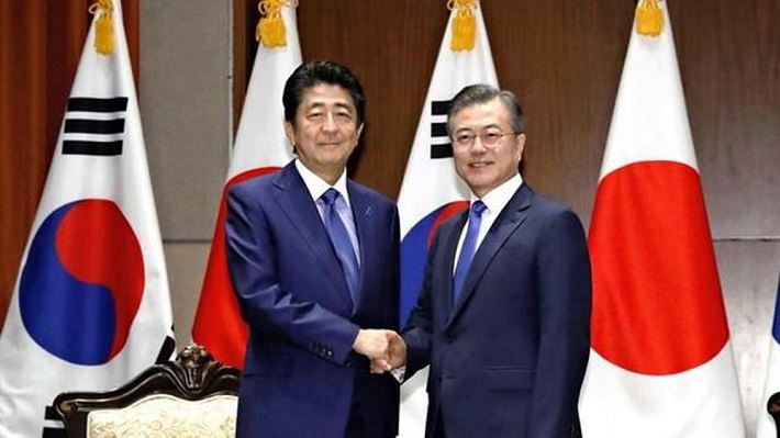 Abe Shinzo và Moon Jae-in
