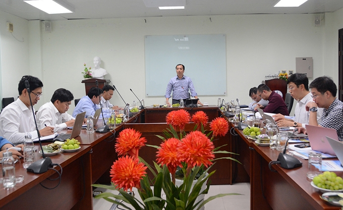 Phó Tổng giám đốc EVN Ngô Sơn Hải phát biểu chỉ đạo tại buổi làm việc với Công ty Nhiệt điện Vĩnh Tân