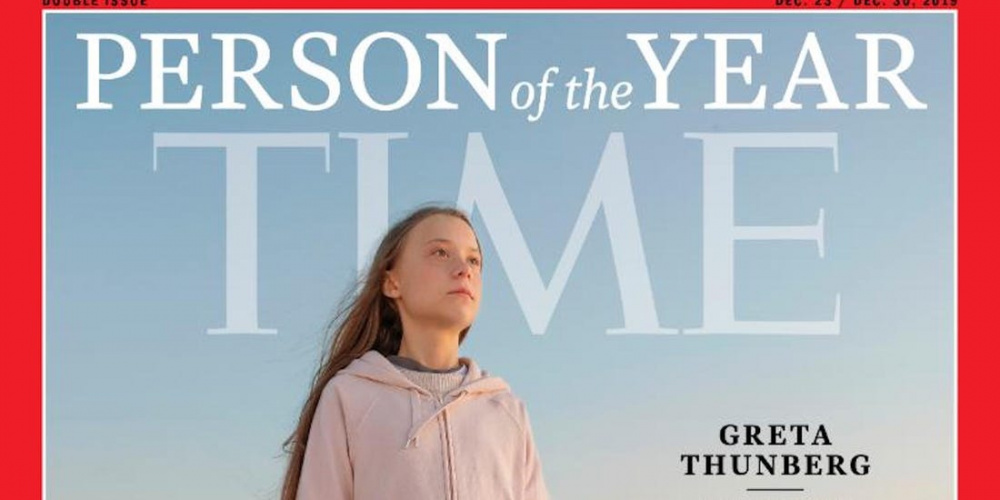 Nhà hoạt động môi trường 17 tuổi người Thụy Điển Greta Thunberg đã được Tạp chí Time bình chọn làm Nhân vật của Năm 2019.