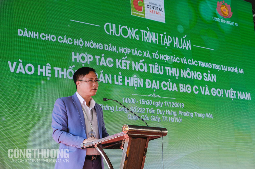 Chương trình tập huấn Hướng dẫn quy trình hợp tác kết nối tiêu thụ nông sản vào hệ thống bán lẻ hiện đại của Big C và Go! Việt Nam