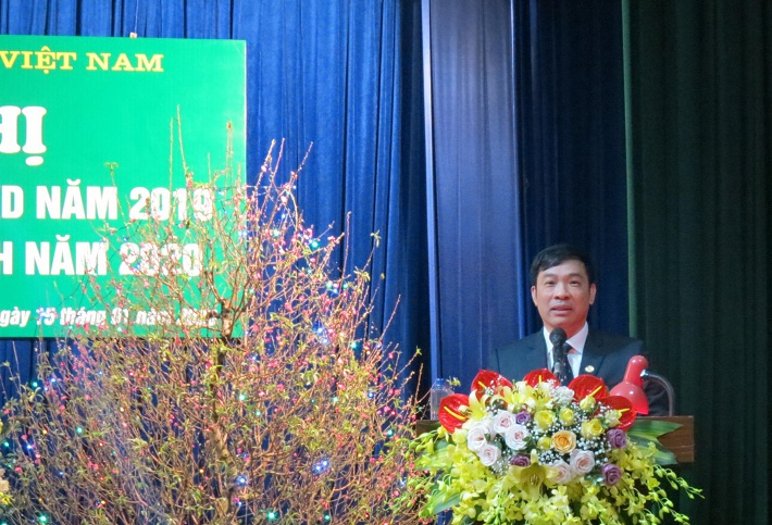 ông Lê Việt Long  phát biểu