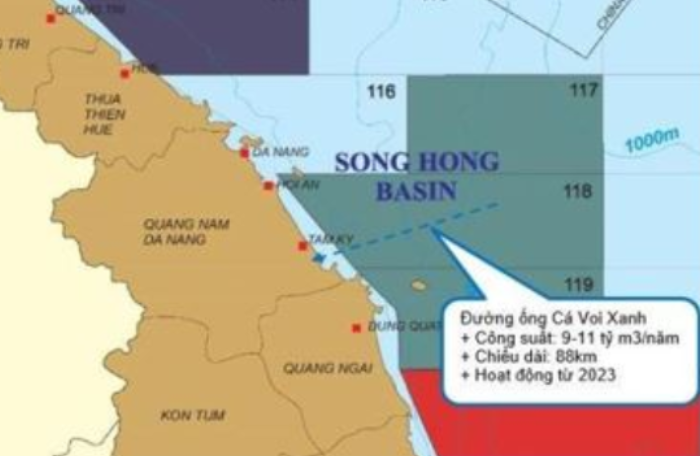 Đường ống mỏ Cá Voi Xanh