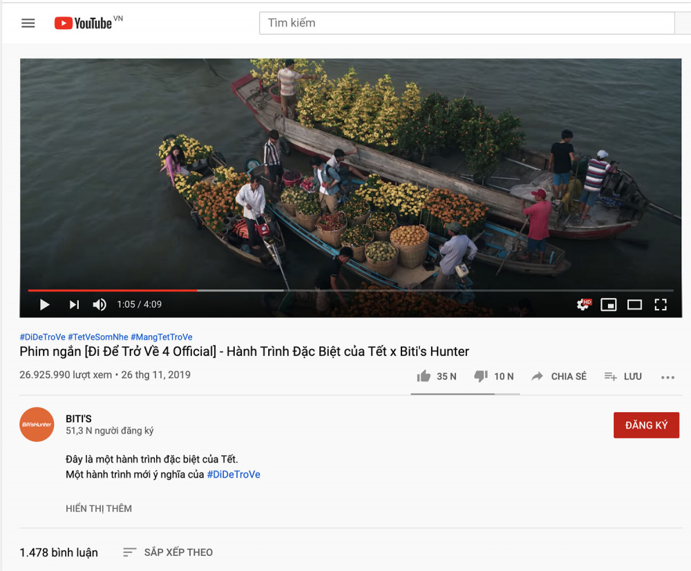 Đi để trở về 4 đã cán mốc 27 triệu view