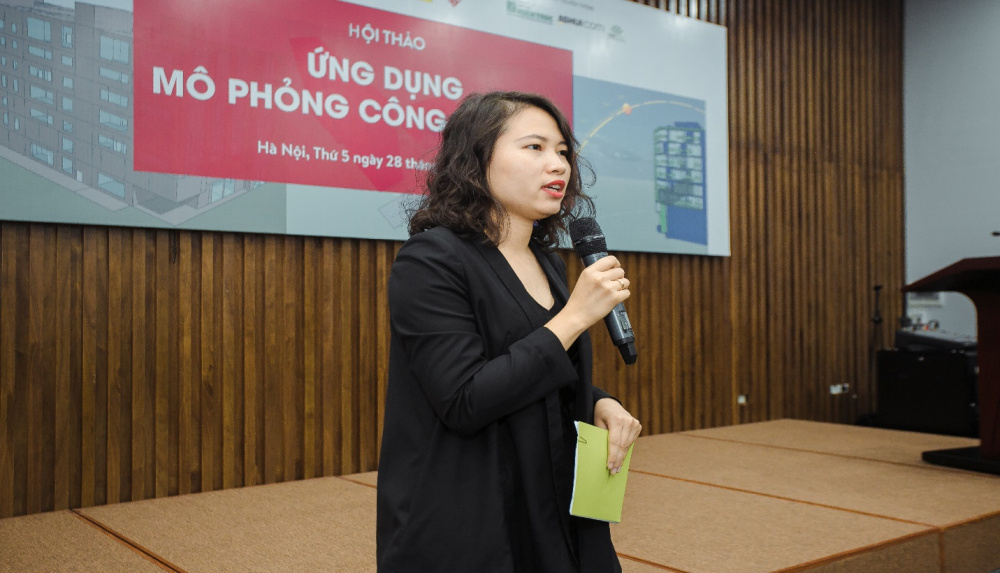 Bà Trần Thị Thu Phương - Sáng lập Mạng lưới Hiệu quả năng lượng Việt Nam (EEN-Vietnam) kiêm Tổng thư ký Hội mô phỏng Hiệu năng Công trình Xây dựng Việt Nam (IBPSA-Vietnam)