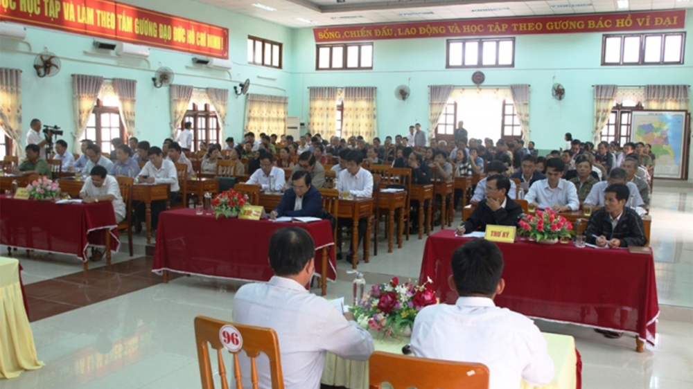 Toàn cảnh buổi tiếp xúc cử tri của Đoàn Đại biểu tỉnh Quảng Ngãi