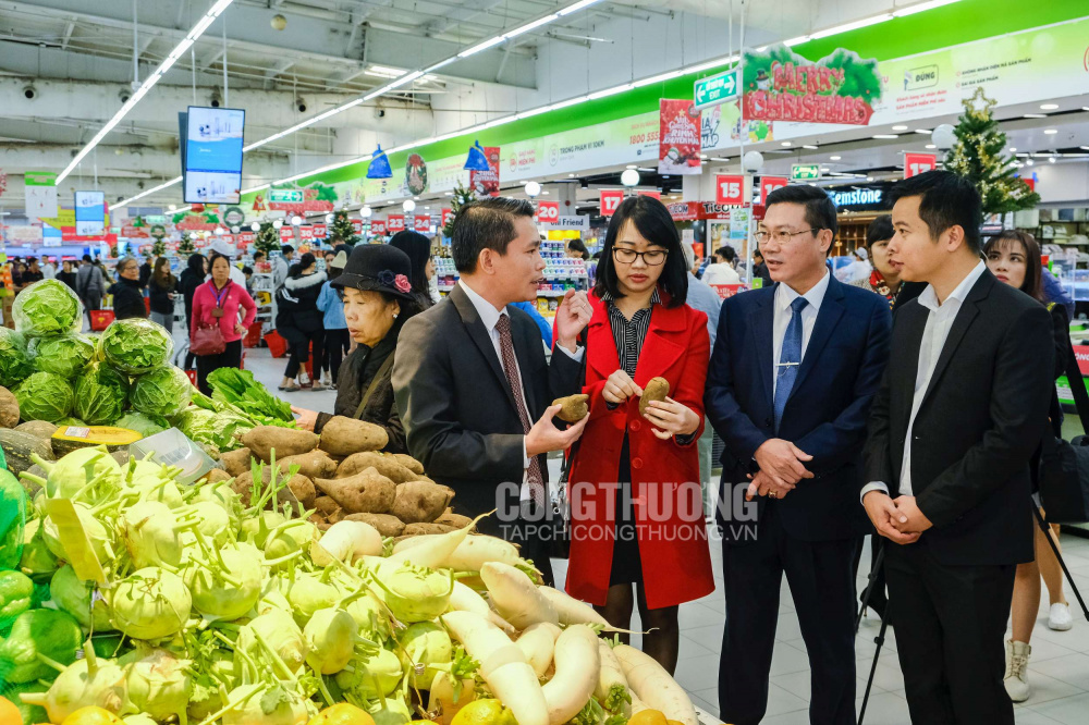 Sản lượng nông sản an toàn Lào Cai tiêu thụ tại hệ thống Big C và GO! đang tăng nhanh